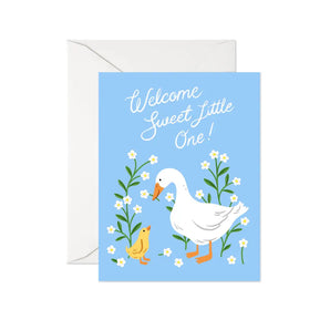 Welcome Sweet Little One Card By Linden Paper Co.