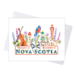 Welcome To Nova Scotia Card By Lucky Sprout Studio