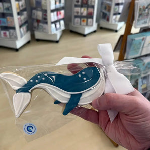 Whale Iced Cookie (large) By BZ Cookies & Crafts
