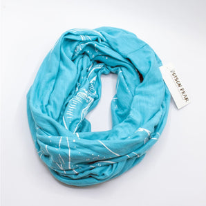 Whales Infinity Scarf (various colours) By Poison Pear