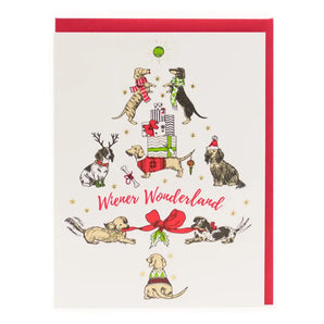Wiener Wonderland Foil Card By Porchlight Press