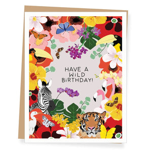 Wild Tropical Birthday Card By Apartment 2 Cards