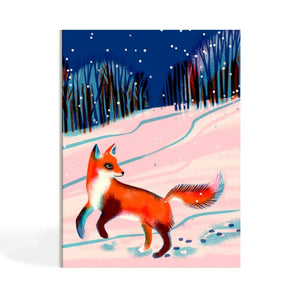 Winter Fox Foil Card Set (15) By Halfpenny Postage