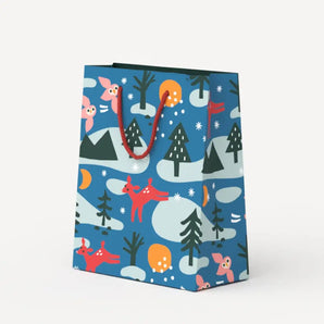 Winter Holiday Medium Gift Bag By Paperole