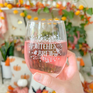 Witches Brew Wine Glass By Hart and Flora