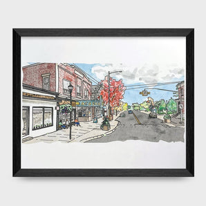 Wolfville Main Street 8x10 Print By Bard