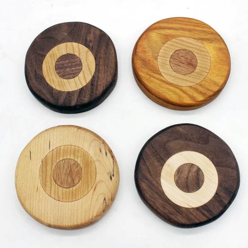 Wooden Boob Coaster Set (4) By Woods(Wo)man Woodworking