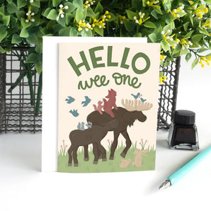 Woodland Animals Baby Card By Pedaller Designs