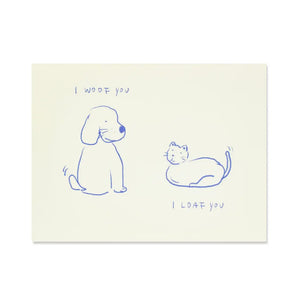 Woof and Loaf Card By Mini Tiger