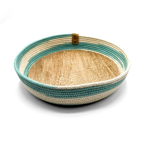 Woven Rope Tray with 8’ Wooden Insert - Extra Wide