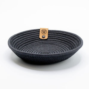 Woven Rope Trinket Bowl - Solid (various colours) By Warm