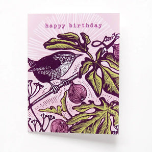 Wren Birthday Card By Hawk and Rose Press