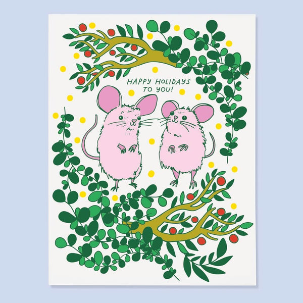 Xmas Mice Card By The Good Twin
