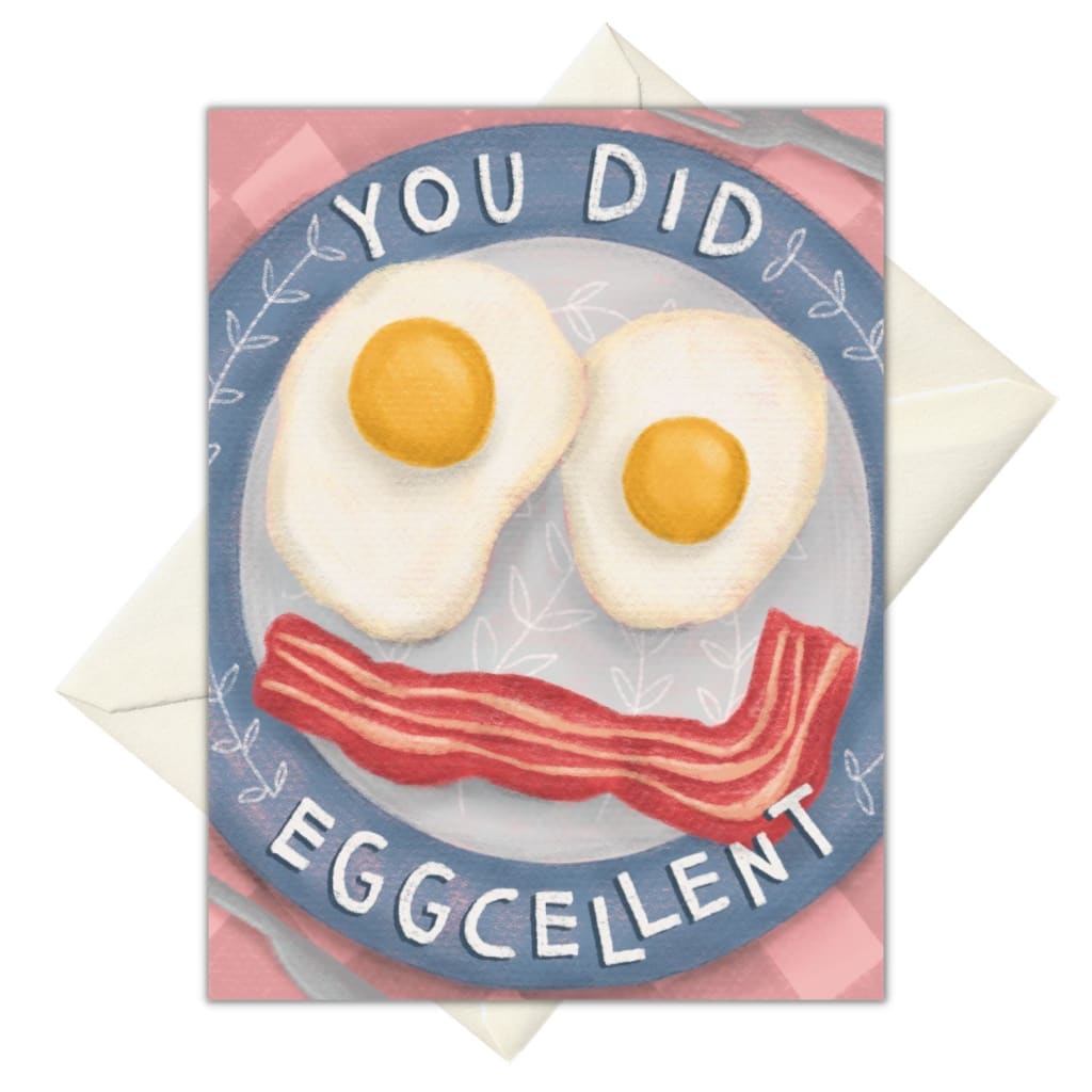 You Did Eggcellent Card By Lucky Sprout Studio