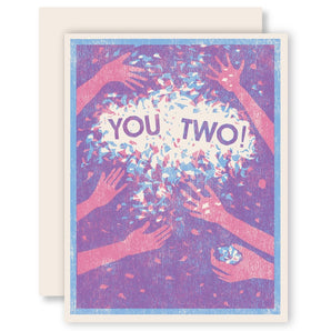 You Two! Confetti Card By Heartell Press