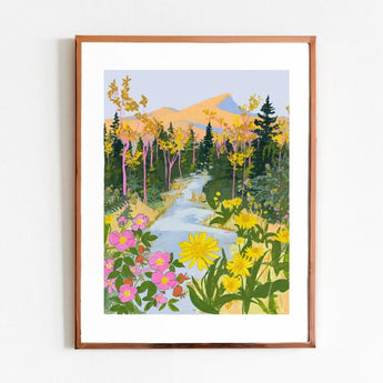 Yukon 8.5x11 Print By Lizz Miles Art