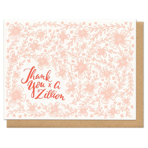 Zillion Thanks Card By Frog & Toad Press