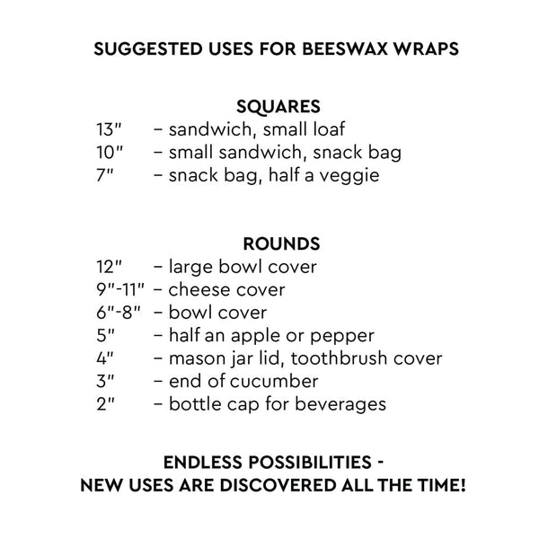 7 Square Beeswax Wrap By Hive To Home NS