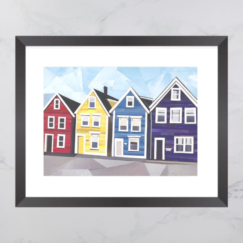 Agricola Street House Collage 8x10 Print By Andrea Crouse