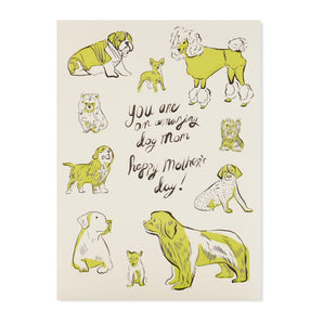 Amazing Dog Mom Card By Wolf & Wren Press
