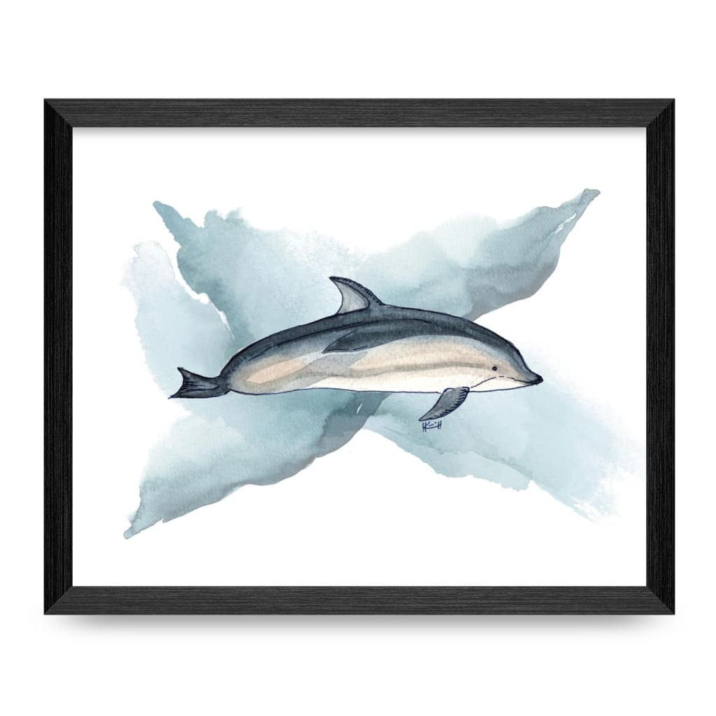 Atlantic White-Sided Dolphin 8x10 Print By Nereid Art