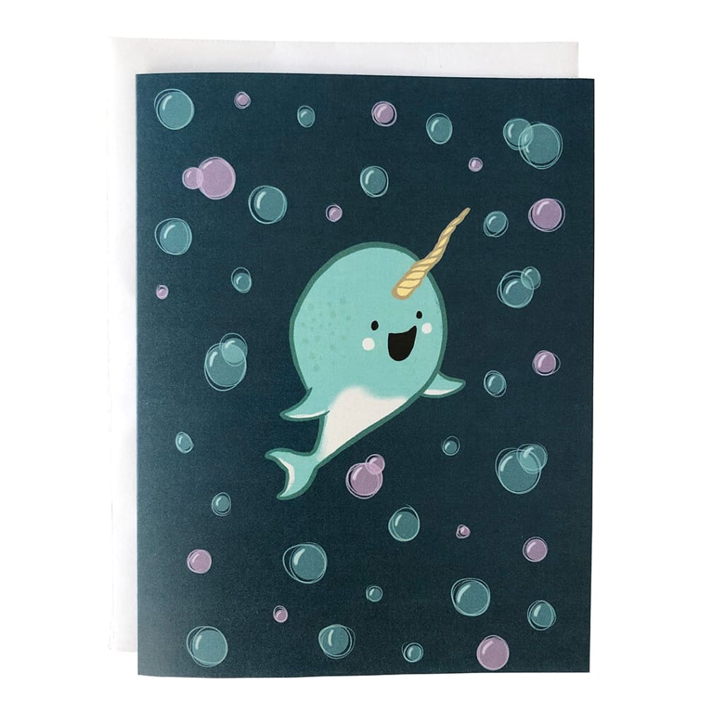 Baby Narwhal Card By Carabara Designs
