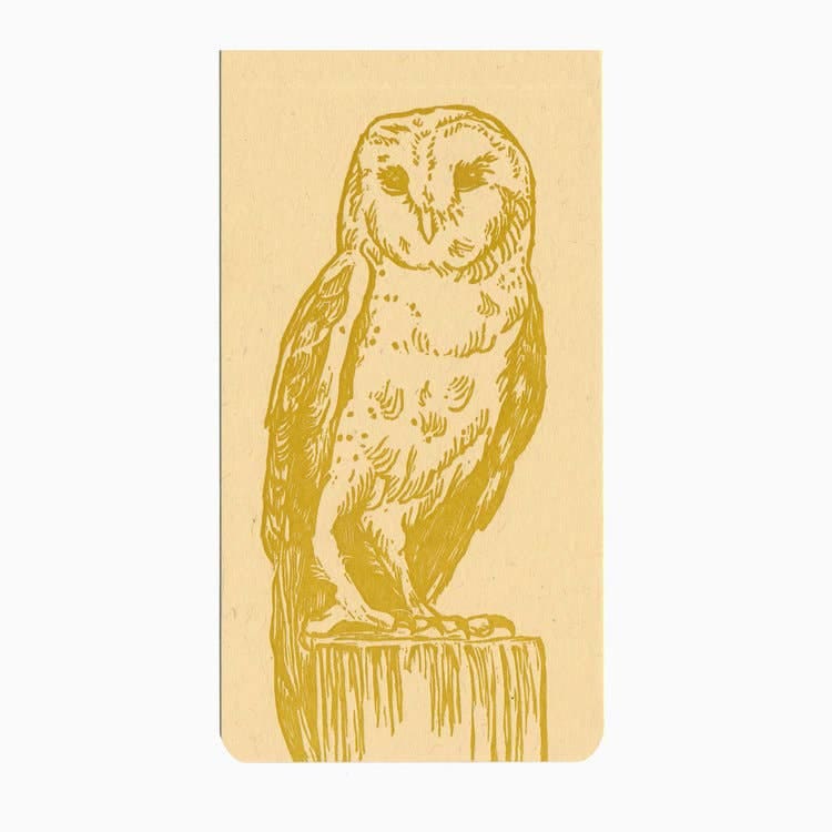 Barn Owl Jotter Notepad By Blackbird Letterpress
