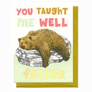 Bear Father Foil Card By Kiss The Paper