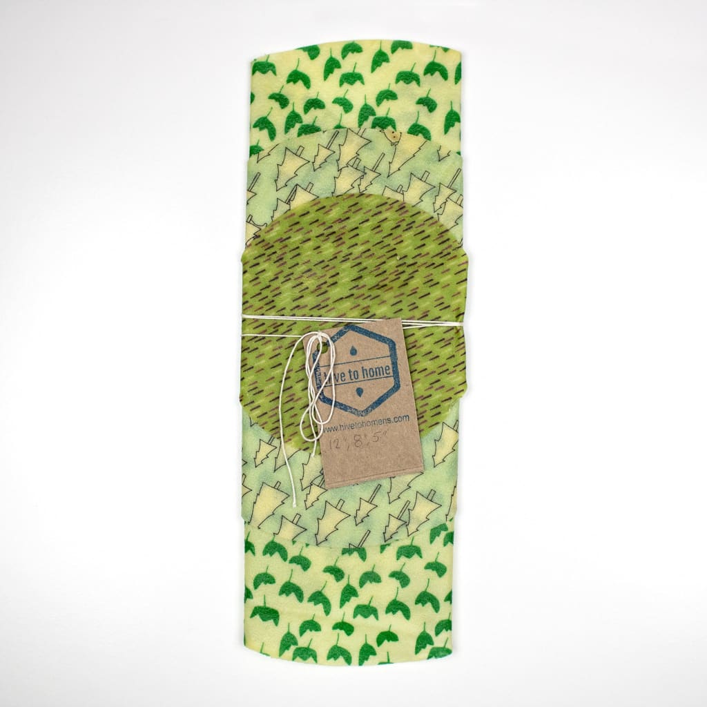 Beeswax Round Wrap - 3 Pack - 12/8/5 By Hive To Home NS