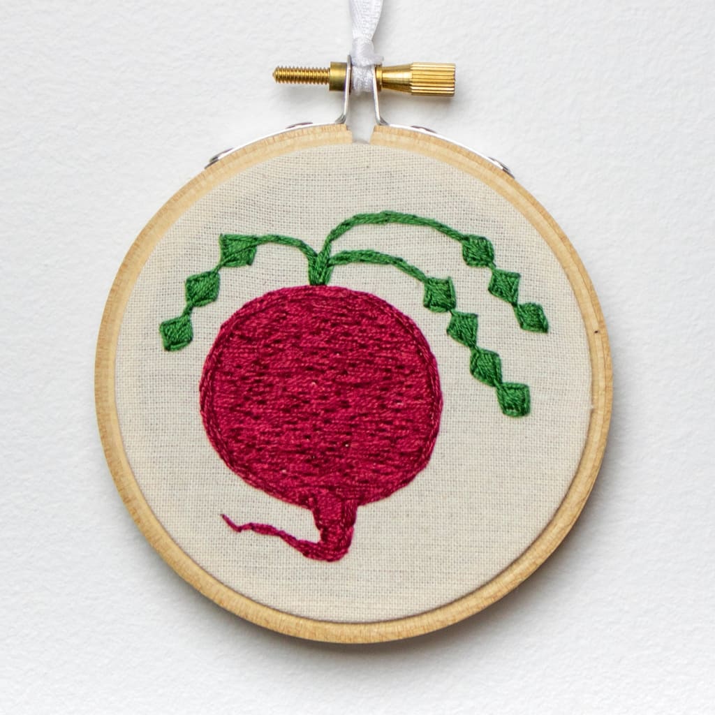 Beet Embroidery By Katiebette