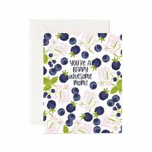 Berry Awesome Mom Card By Jaybee Design