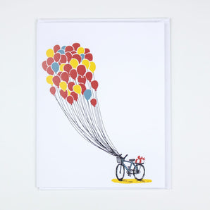 Bike & Balloons Card By Little Foible