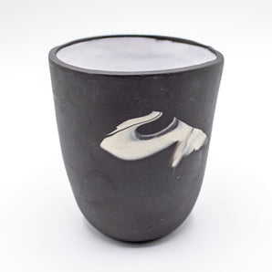 Black Clay Landscape Tumbler By Undine Clara