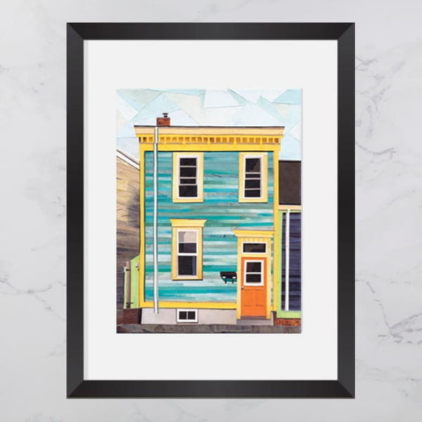 Bloomfield Street House Collage 8x10 Print By Andrea Crouse
