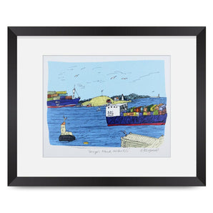 Blue Harbour/George’s Island 11x8.5 Print By Emma