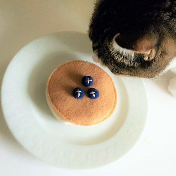 Blueberry Pancake Catnip Toy By Mini Tiger