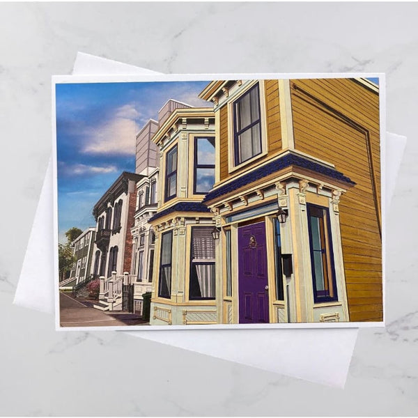 Brunswick Street House Collage Card By Andrea Crouse Paper