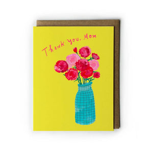 Carnations Mom Card By Honeyberry Studios