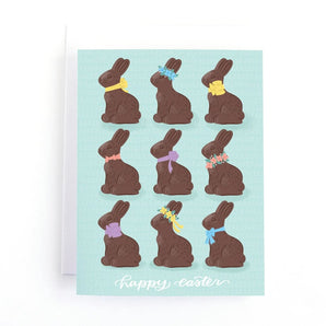 Chocolate Bunnies Easter Card By Pedaller Designs