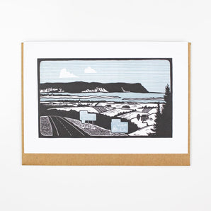 Coming Home Wolfville Card By Deep Hollow Print