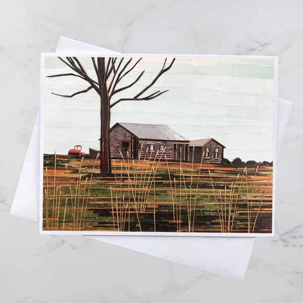 Crouse’s Settlement Barns Collage Card By Andrea Crouse
