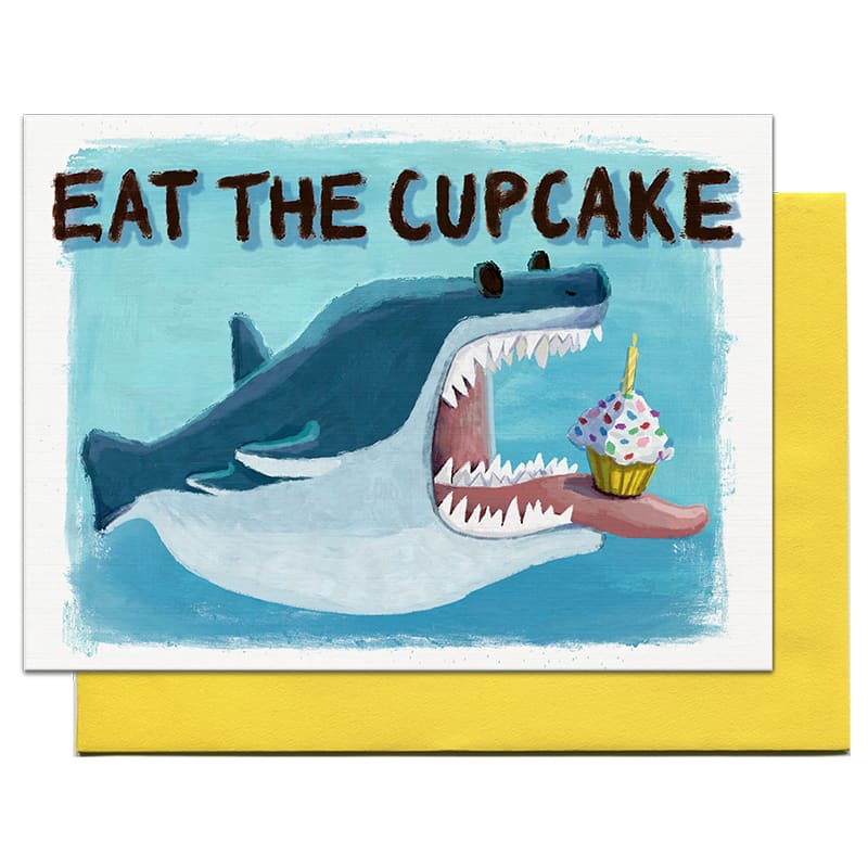 Cupcake Shark Card By Pencil Empire