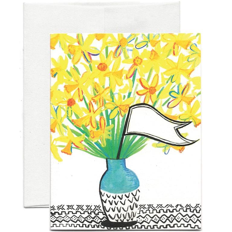 Daffodil Bouquet Card By Tiny & Snail