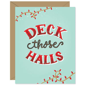 Deck Those Halls Holiday Card By Hello Sweetie Design