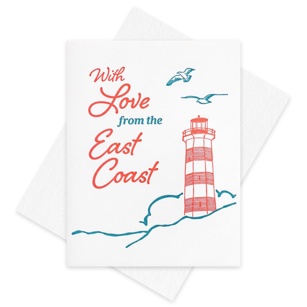 East Coast Love Card By Inkwell Originals