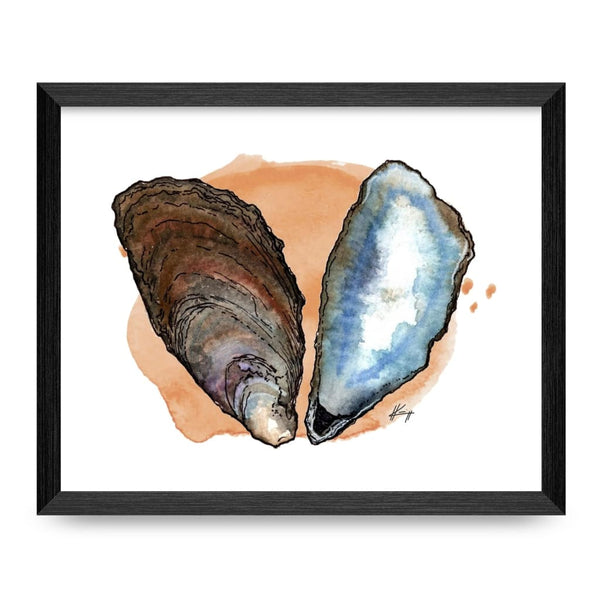 Eastern Oyster Shell 8x10 Print By Nereid Art