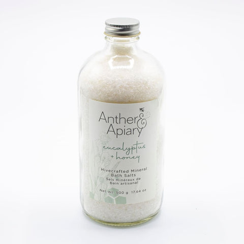 Eucalyptus & Honey Bath Salts (500g) By Anther Apiary