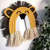 Extra Large Macrame Lion Wall Hanging By Beta Creations