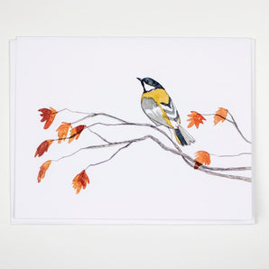 Fall Chickadee Card By Little Foible