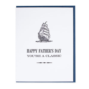 Father’s Day Classic Ship Card By Arquoise Press